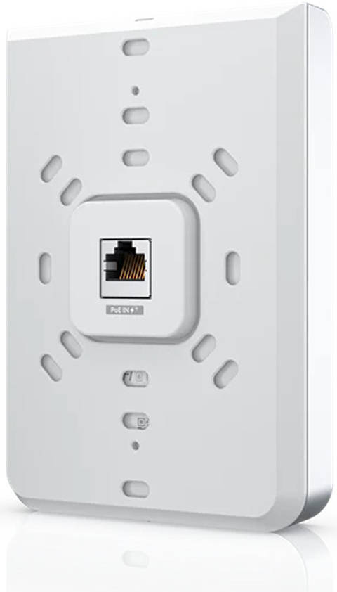 Ubiquiti Networks UniFi U6 In-Wall AP & 4-Port PoE Gigabit Switch: 5.3 Gb/s Throughput, 1 x Gigabit PoE Uplink, In-Wall Mount, White | U6-IW