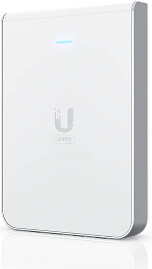 Ubiquiti Networks UniFi U6 In-Wall AP & 4-Port PoE Gigabit Switch: 5.3 Gb/s Throughput, 1 x Gigabit PoE Uplink, In-Wall Mount, White | U6-IW