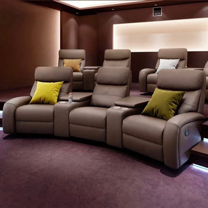 Home cinema chair 3 seater with cup holders - view 2